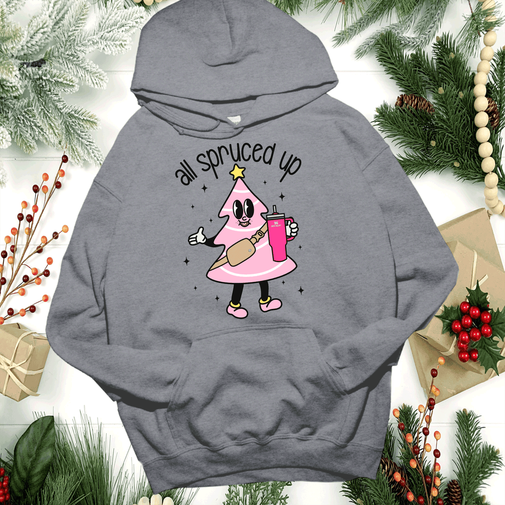 A Blessed Texas Mess Boutique Boujie Fir Life Pink Christmas Little Debbies Christmas Shirts Sweatshirts… — detail shot 9