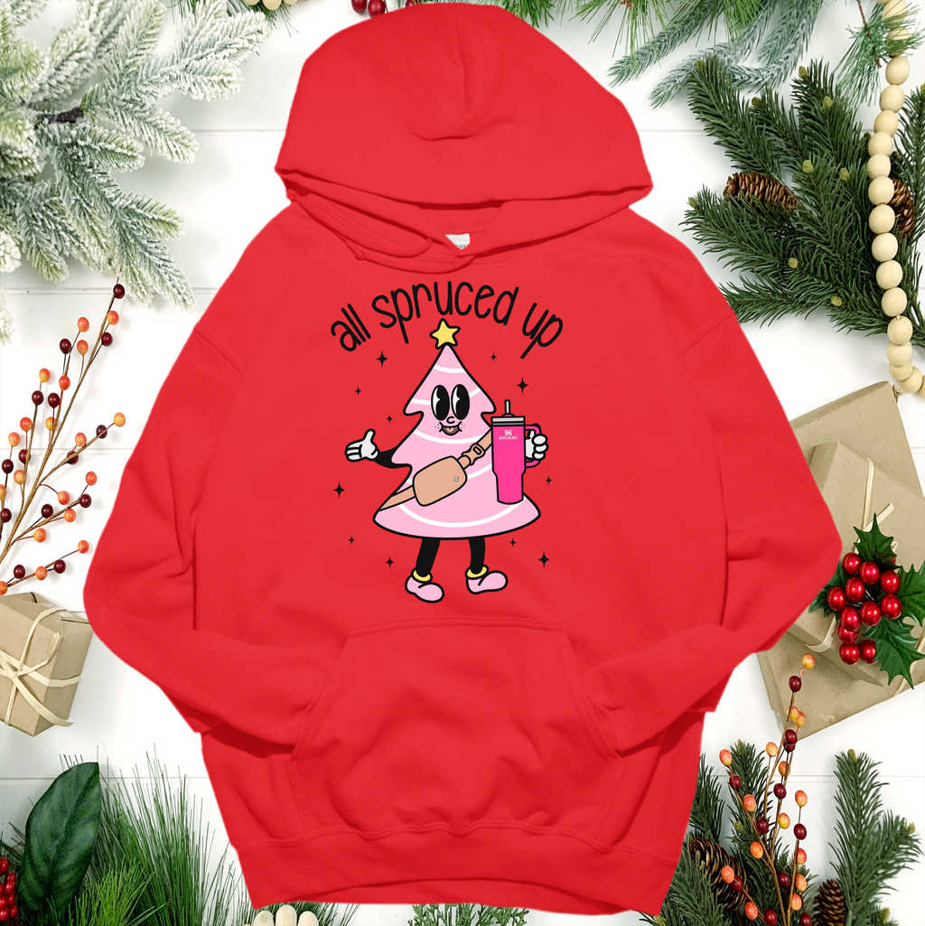 A Blessed Texas Mess Boutique all spruced up Pink Christmas Little Debbies Christmas Shirts Sweatshirts… — detail shot 8
