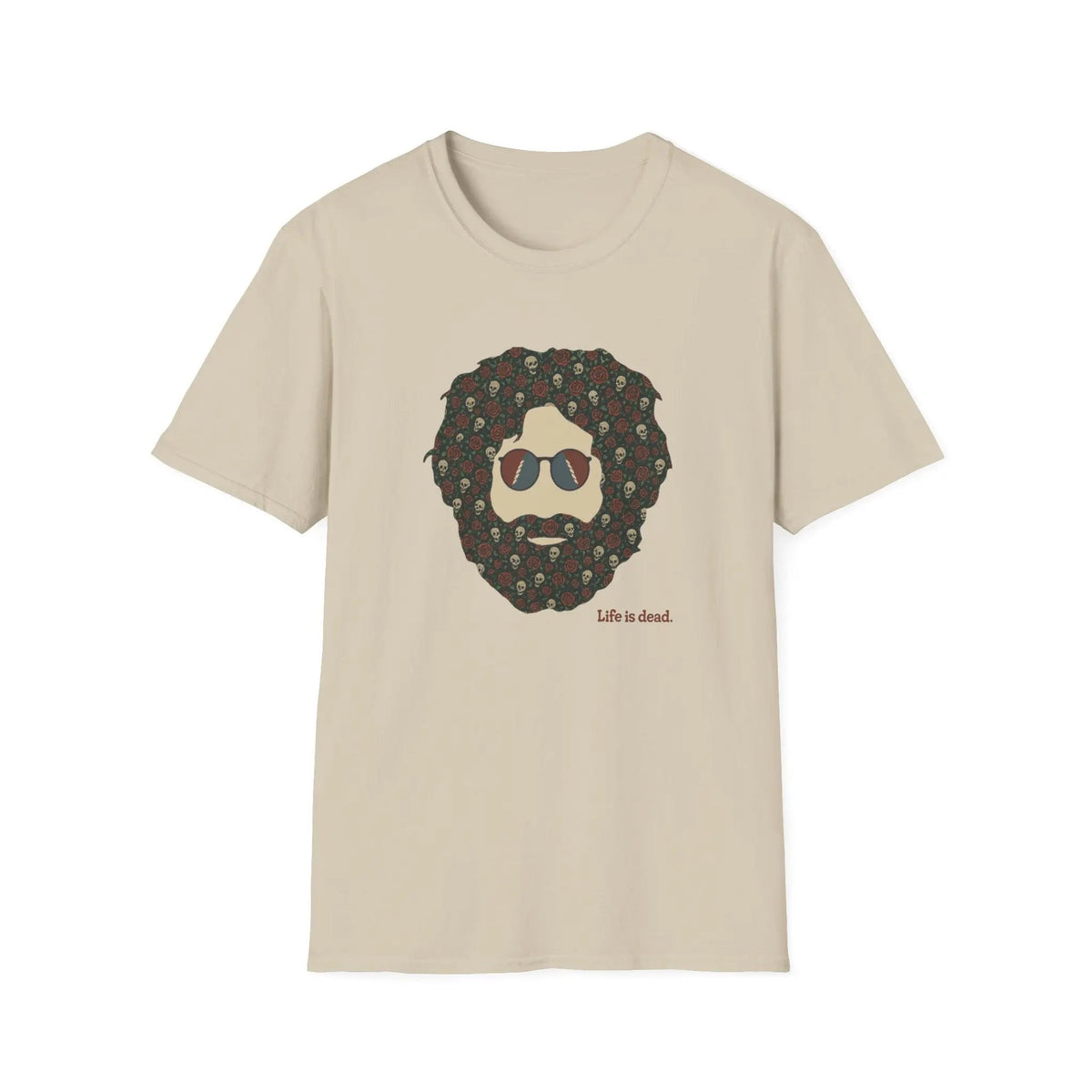 Skull & Roses Jerry Life is Dead T-Shirt