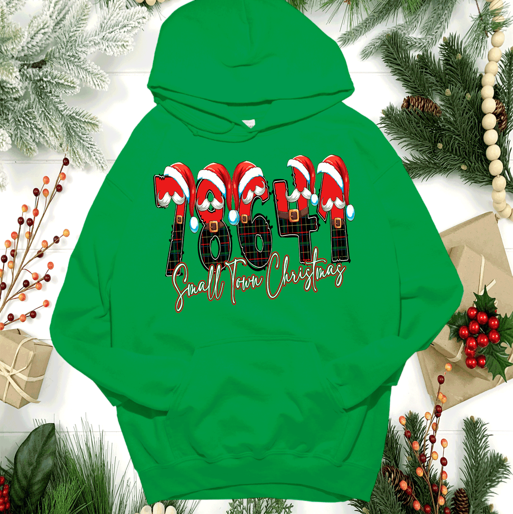 A Blessed Texas Mess Boutique Custom Personalized Zip Code Small Town Christmas ~ Family Matching Shirts ~… — detail shot 7