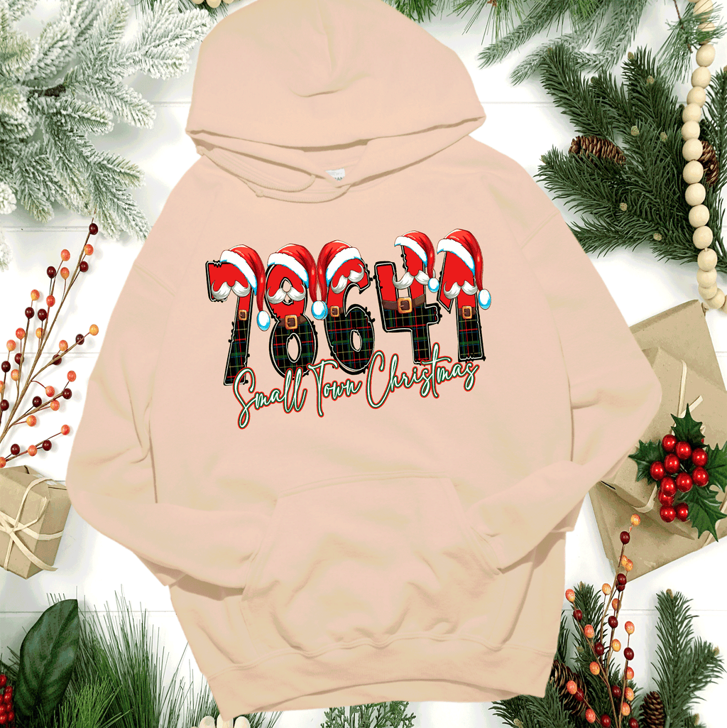 A Blessed Texas Mess Boutique Custom Personalized Zip Code Small Town Christmas ~ Family Matching Shirts ~… — detail shot 9