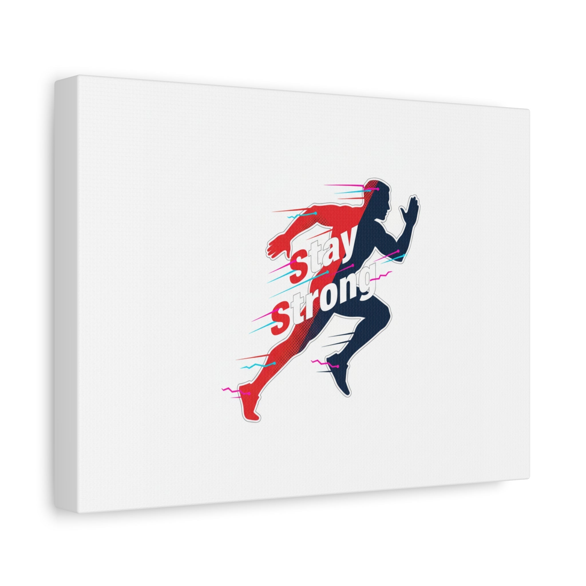 Stay Strong Runner Canvas | Fitness Motivation, Gym Wall Art