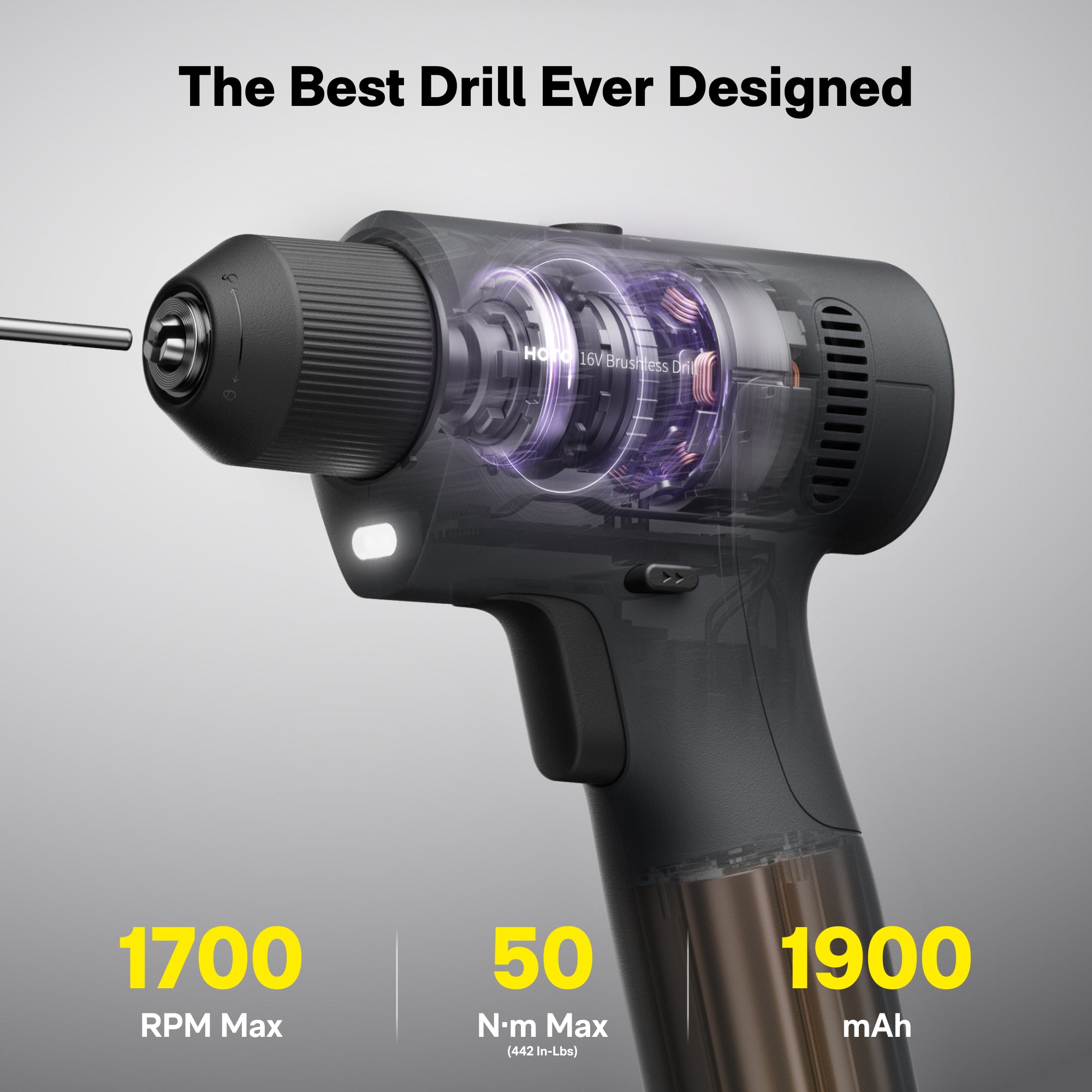 16V Brushless Drill Tool Kit – HOTO, view 8