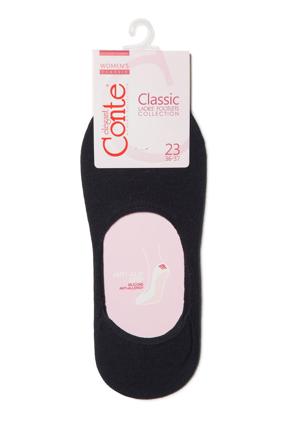 TheRanok.com Cotton Footlets Conte Classic 000 — flat-lay composition