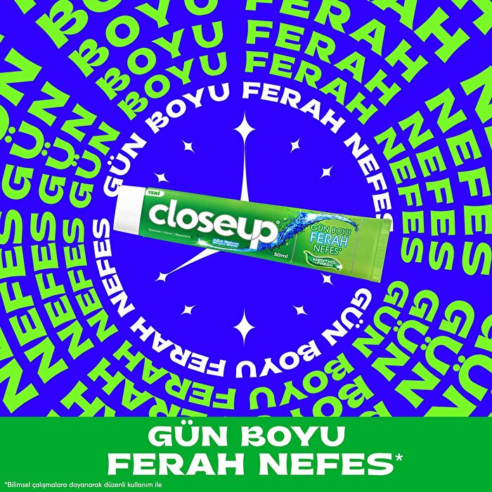 Closeup Toothpaste Menthol Fresh 50ml - Active Zinc Technology | Gel Formula