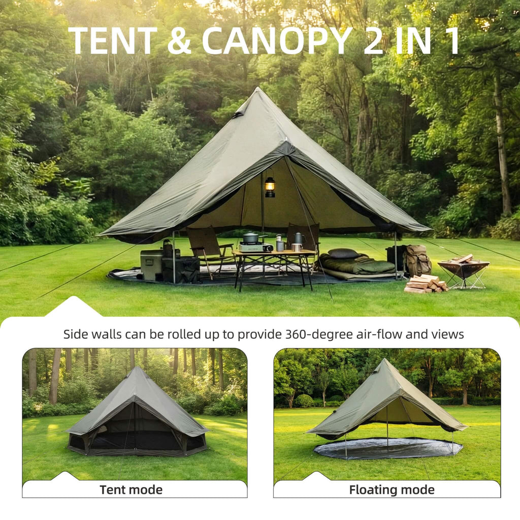 Large 16FT 10-Person All-Season Waterproof Bell Tent With Stove Jack (SAK31584) – SAKSBY WHOLESALE, view 3
