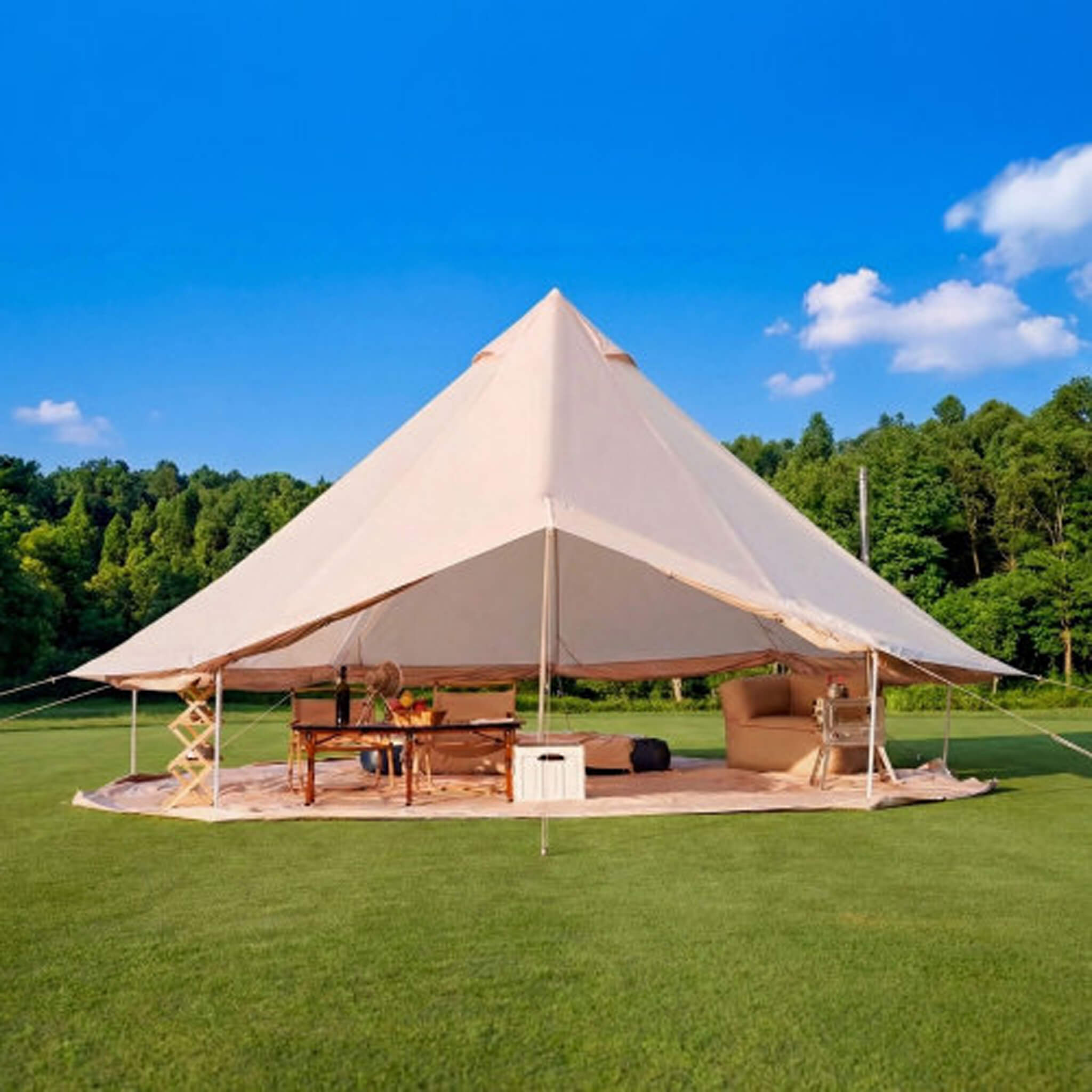 Large 16FT 10-Person All-Season Waterproof Bell Tent With Stove Jack (SAK31584) – SAKSBY WHOLESALE, view 9