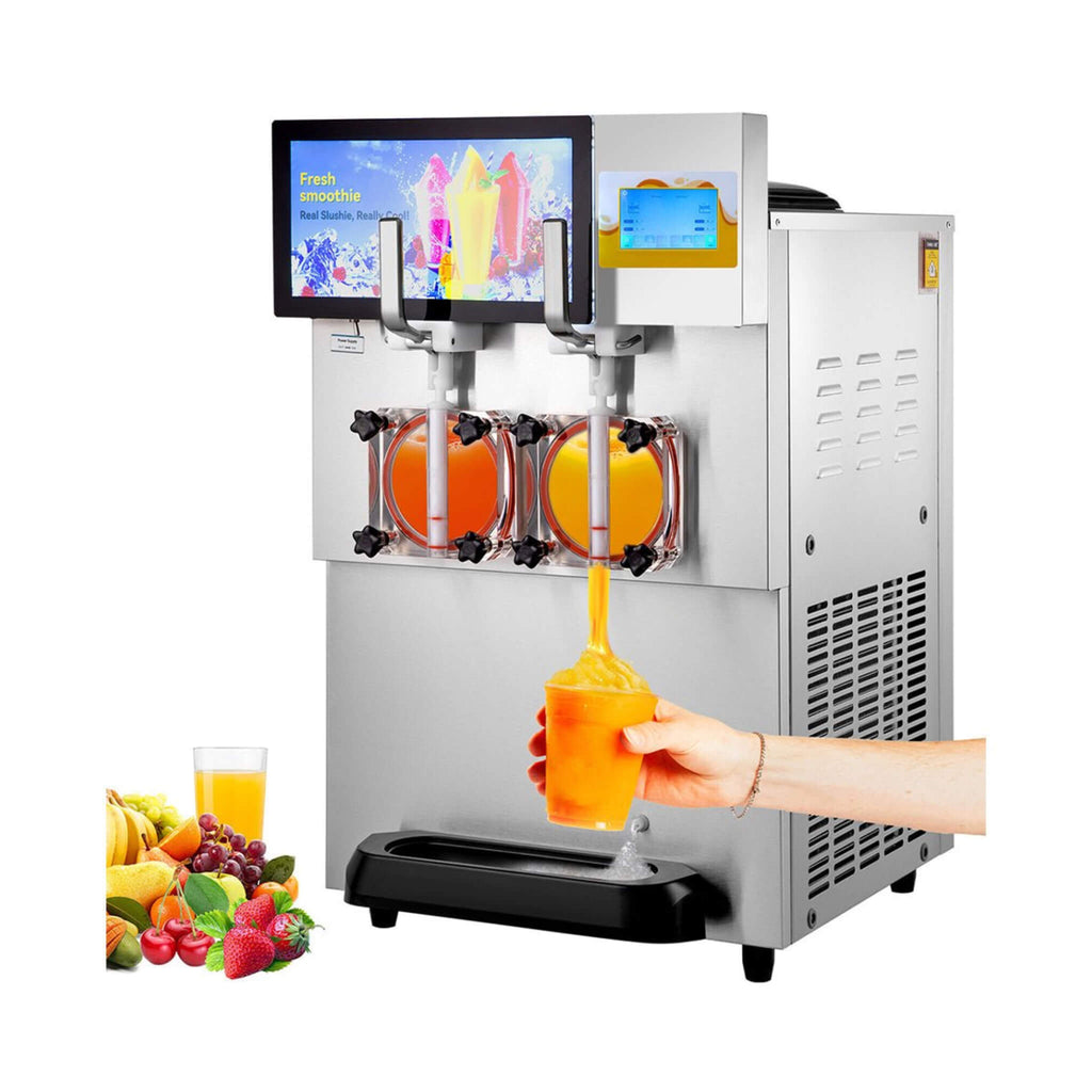 Commercial 16L 1155W Double Frozen Margarita Ice Slushie Drink Maker Machine (SAK95281) – SAKSBY WHOLESALE, view 7