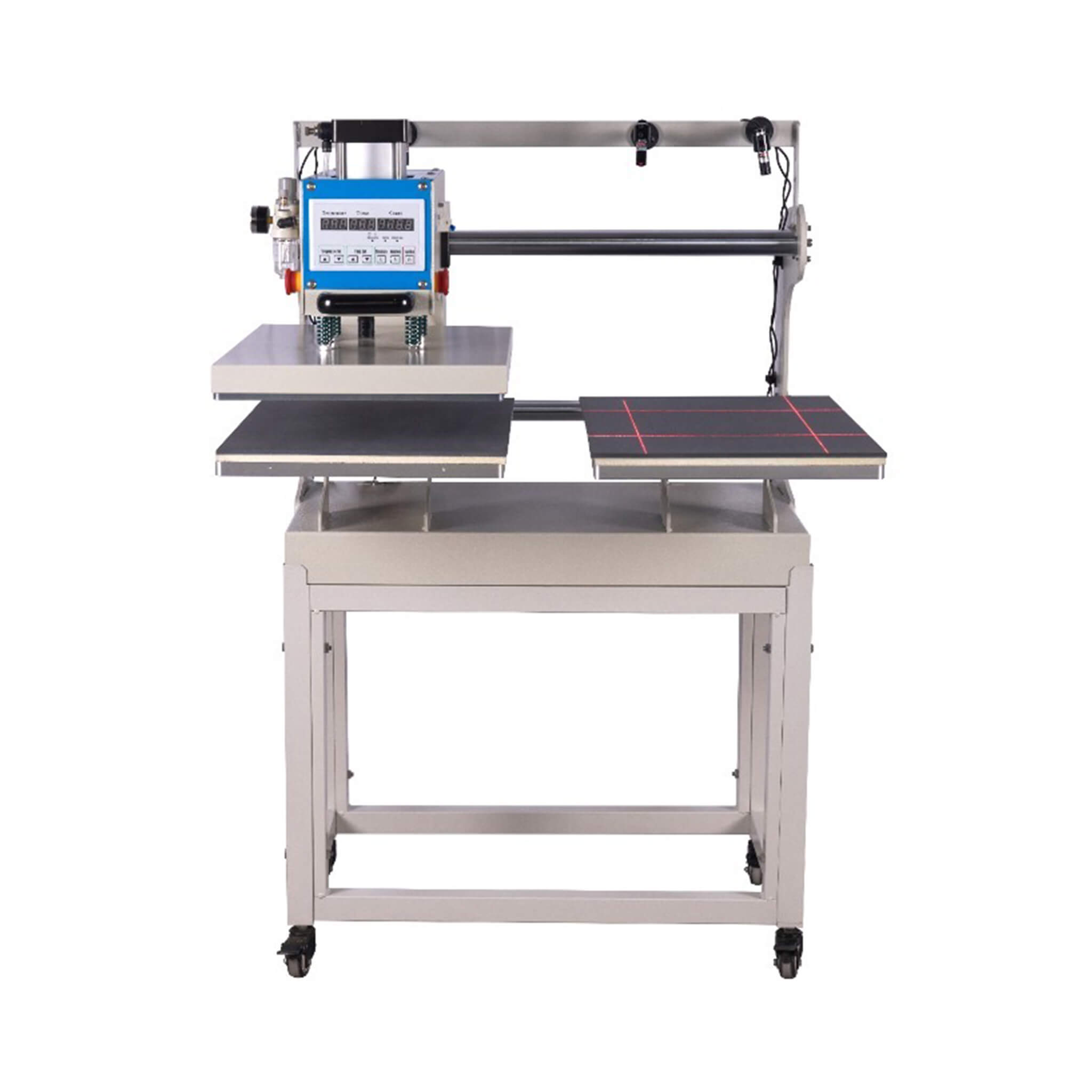 [16X24-Inch] Pneumatic Sliding Dual-Platen Hot Press Machine With Infrared Positioning And Air Compressor (SAK46729) – SAKSBY