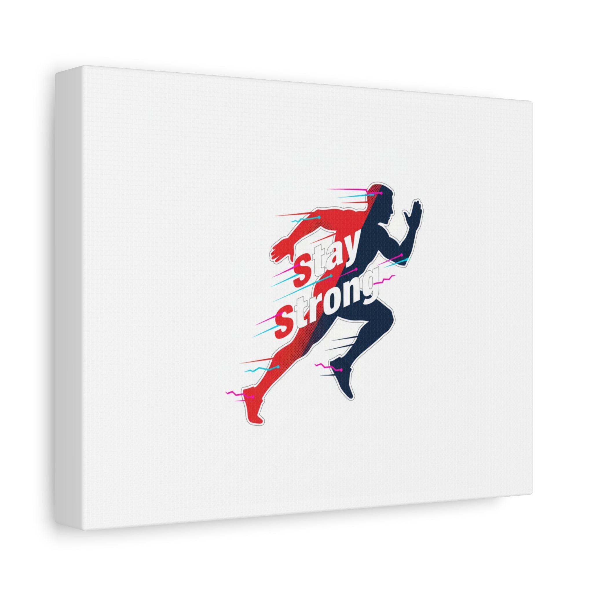 Stay Strong Runner Canvas | Fitness Motivation, Gym Wall Art