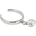 BodyCandy Sterling Silver 925 Cubic Zirconia Dangling Heart Toe Ring — main product shot