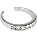 BodyCandy Sterling Silver 925 Cubic Zirconia Eternity Toe Ring — main product shot
