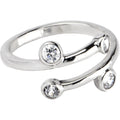BodyCandy Sterling Silver 925 Cubic Zirconia Spiral Toe Ring — main product shot