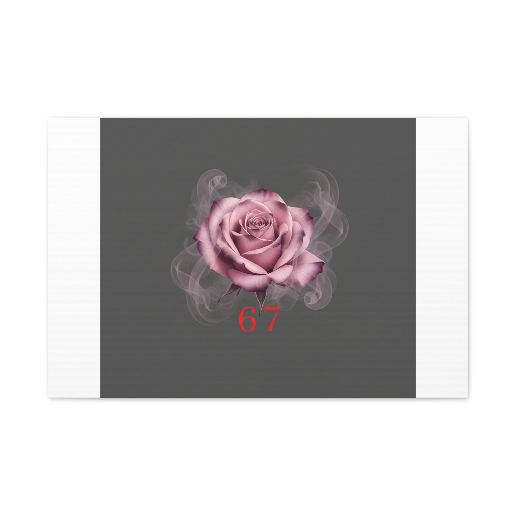 6 7 Valentine's Canvas | Viral Gothic Rose Wall Art | 6 7 Meaning Dark Romance