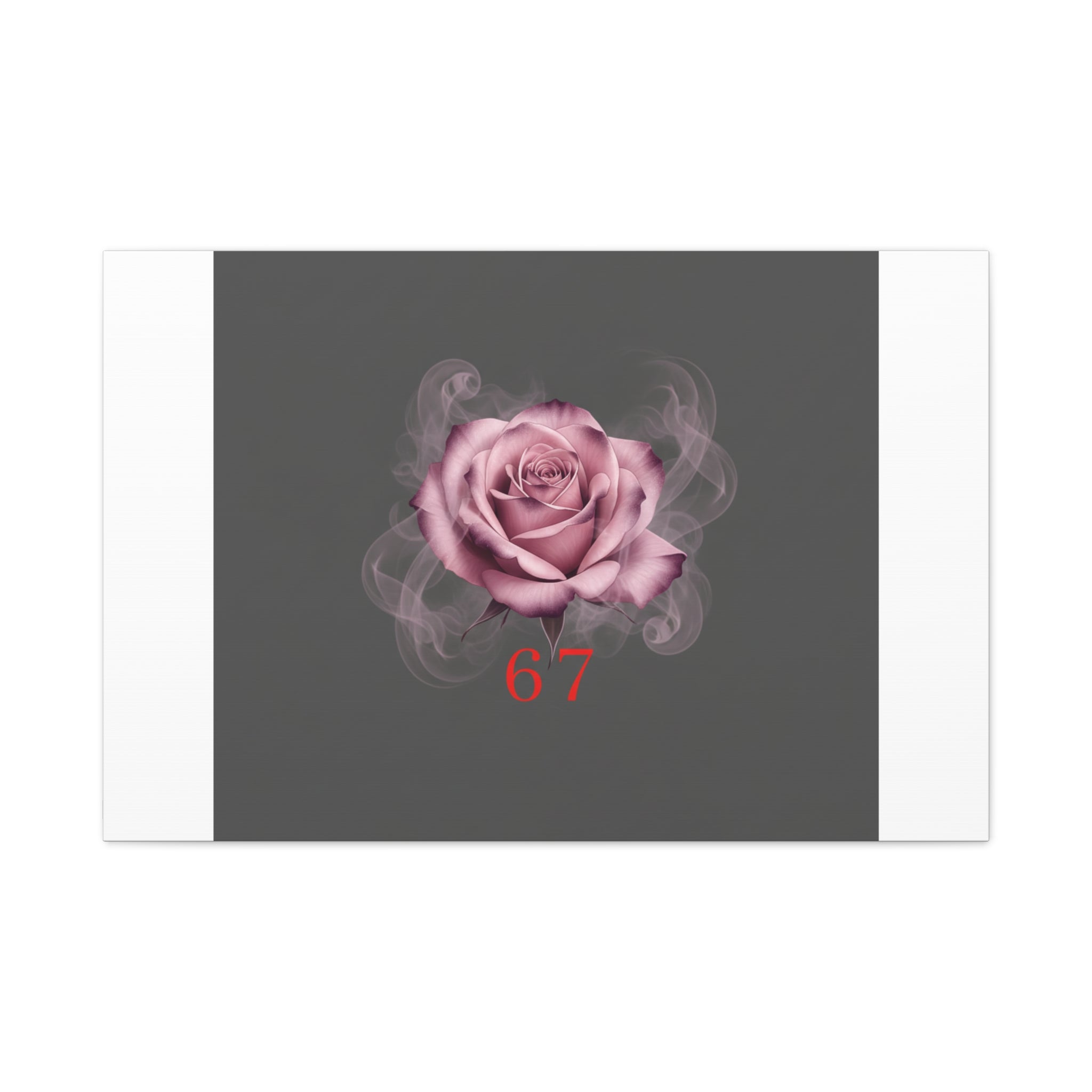 6 7 Valentine's Canvas | Viral Gothic Rose Wall Art | 6 7 Meaning Dark Romance