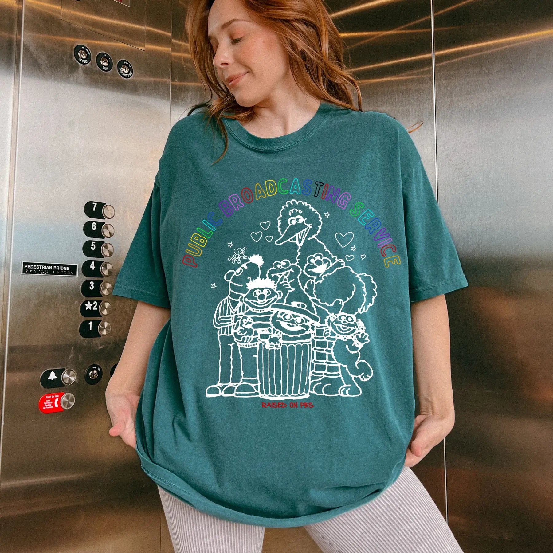 Pasimax Classic PBS Logo T-Shirt — side view