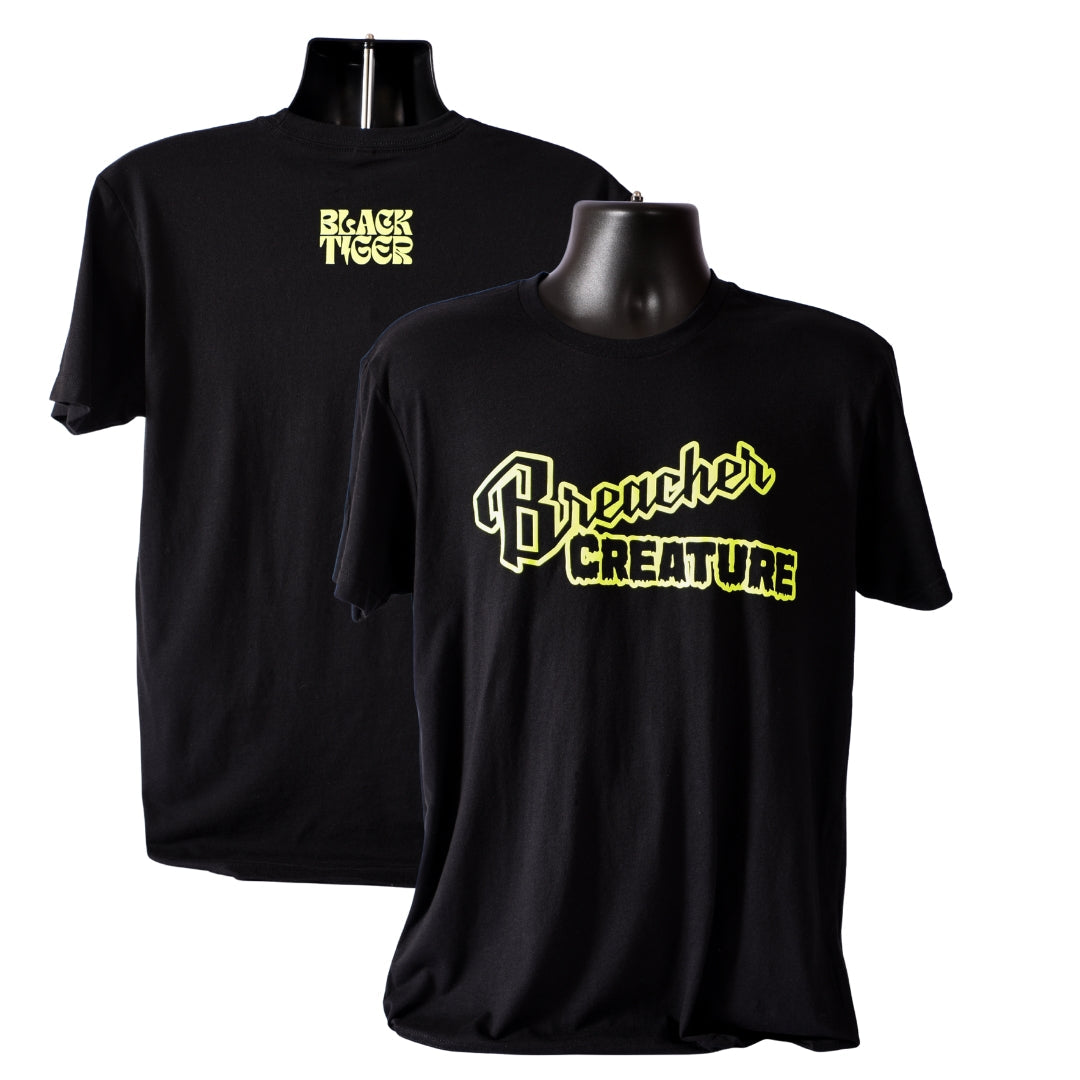 Black Tiger International Breacher Creature Tee Shirt — branding close-up
