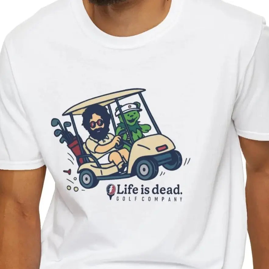Joy Ridin' Jerry and The Bear - Life is Dead Golf Company T-Shirt