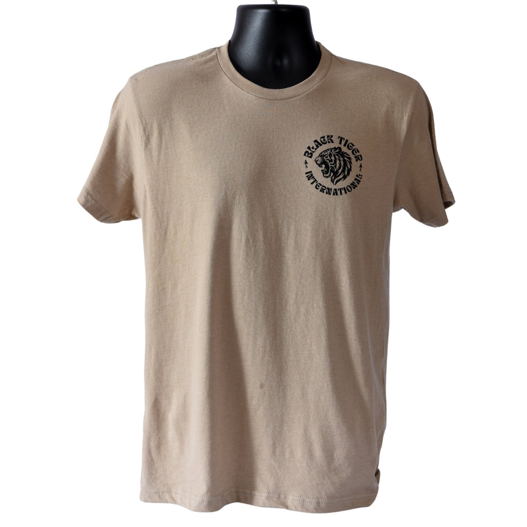 Black Tiger International Tomahawk Tiger Tee Shirt — packaging or label