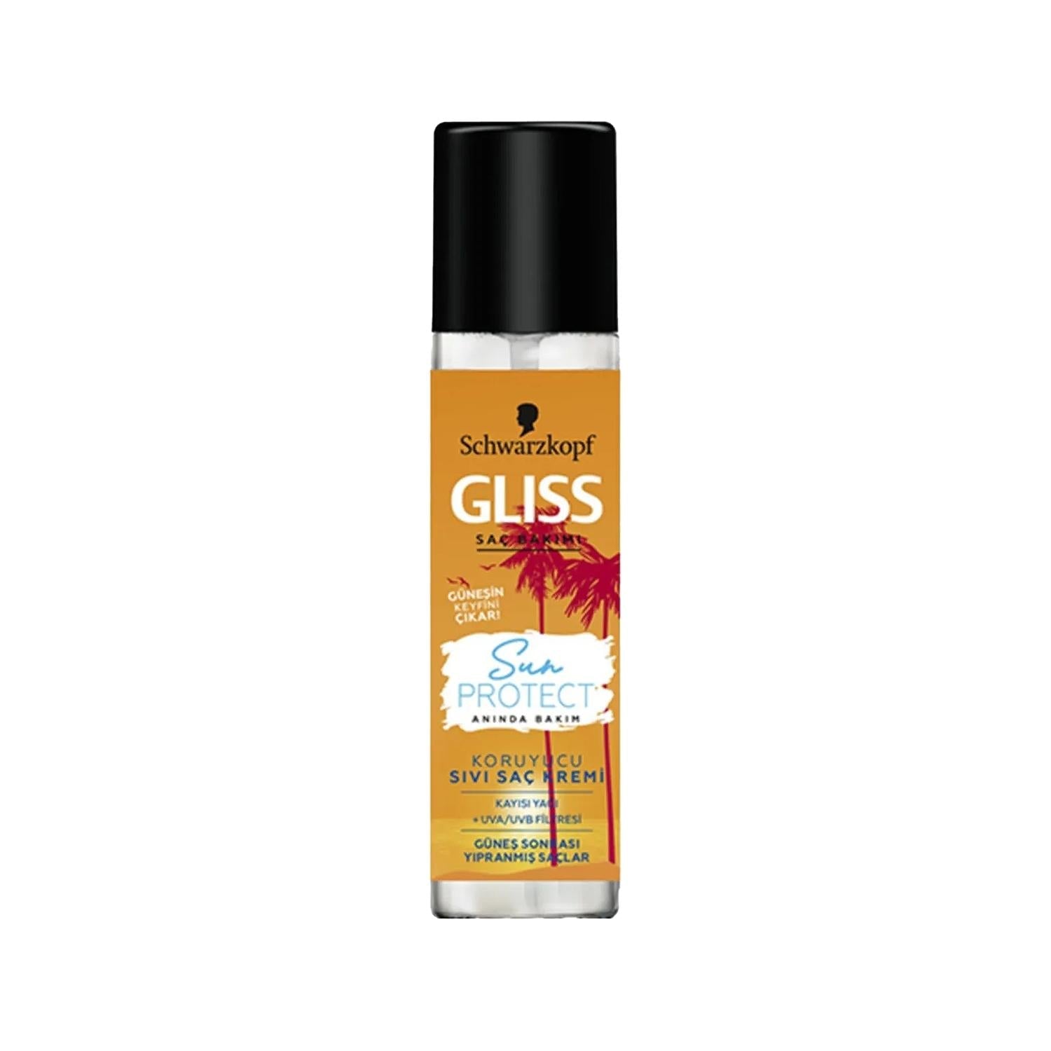 Gliss Sun Protect Hair Care Product - 200ml Sun Protective Liquid Hair Cream for UV Protection