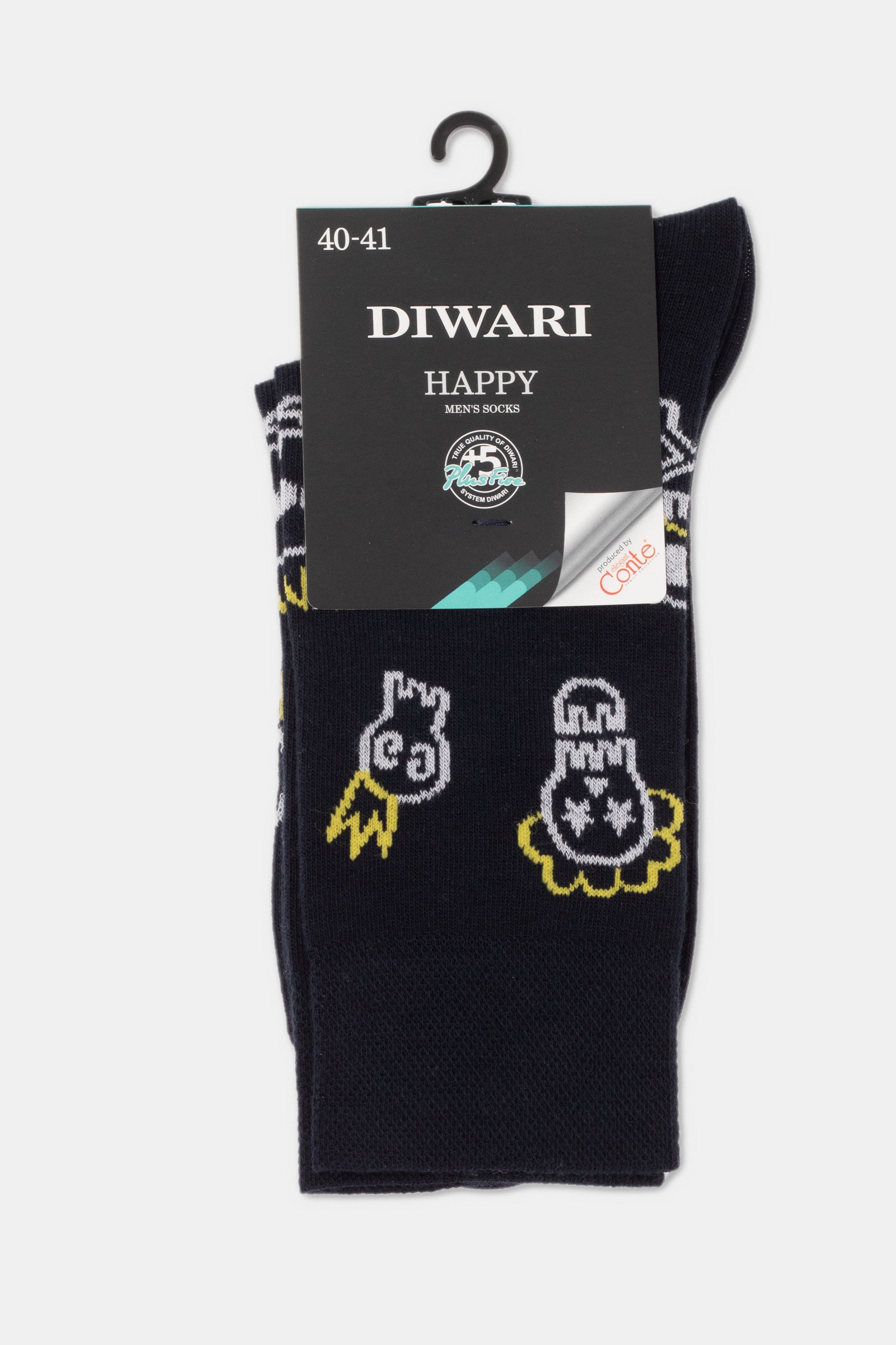TheRanok.com Conte Cotton Socks Diwari Happy 165 — alternative angle