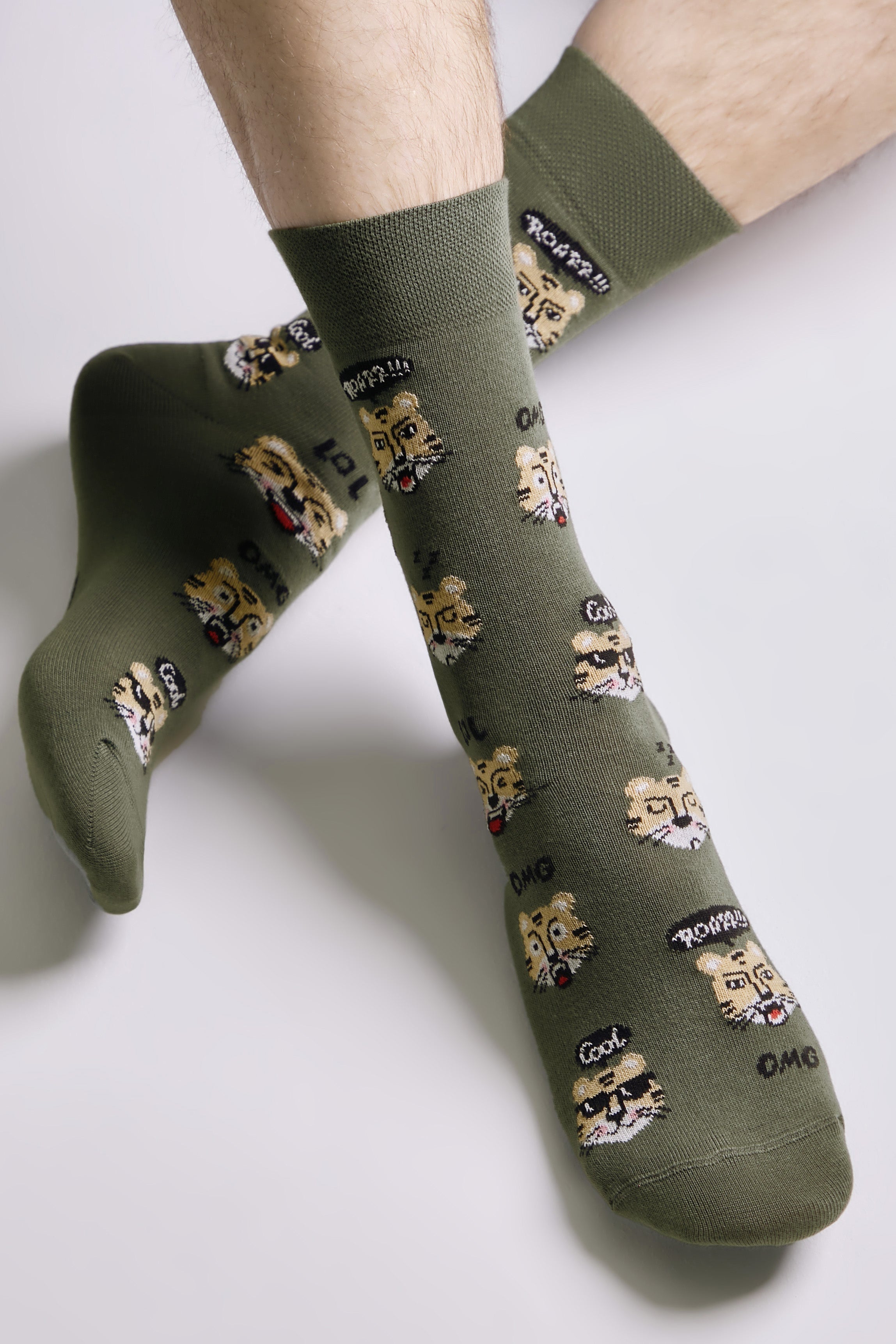 TheRanok.com Conte Cotton Socks Diwari Happy 657 — side view