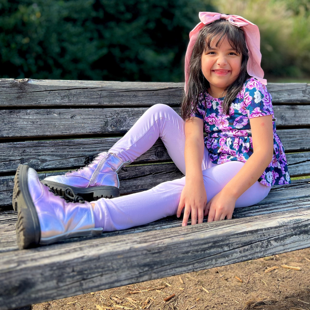 bumblitostore Bamboo Leggings in Lilac — main product shot