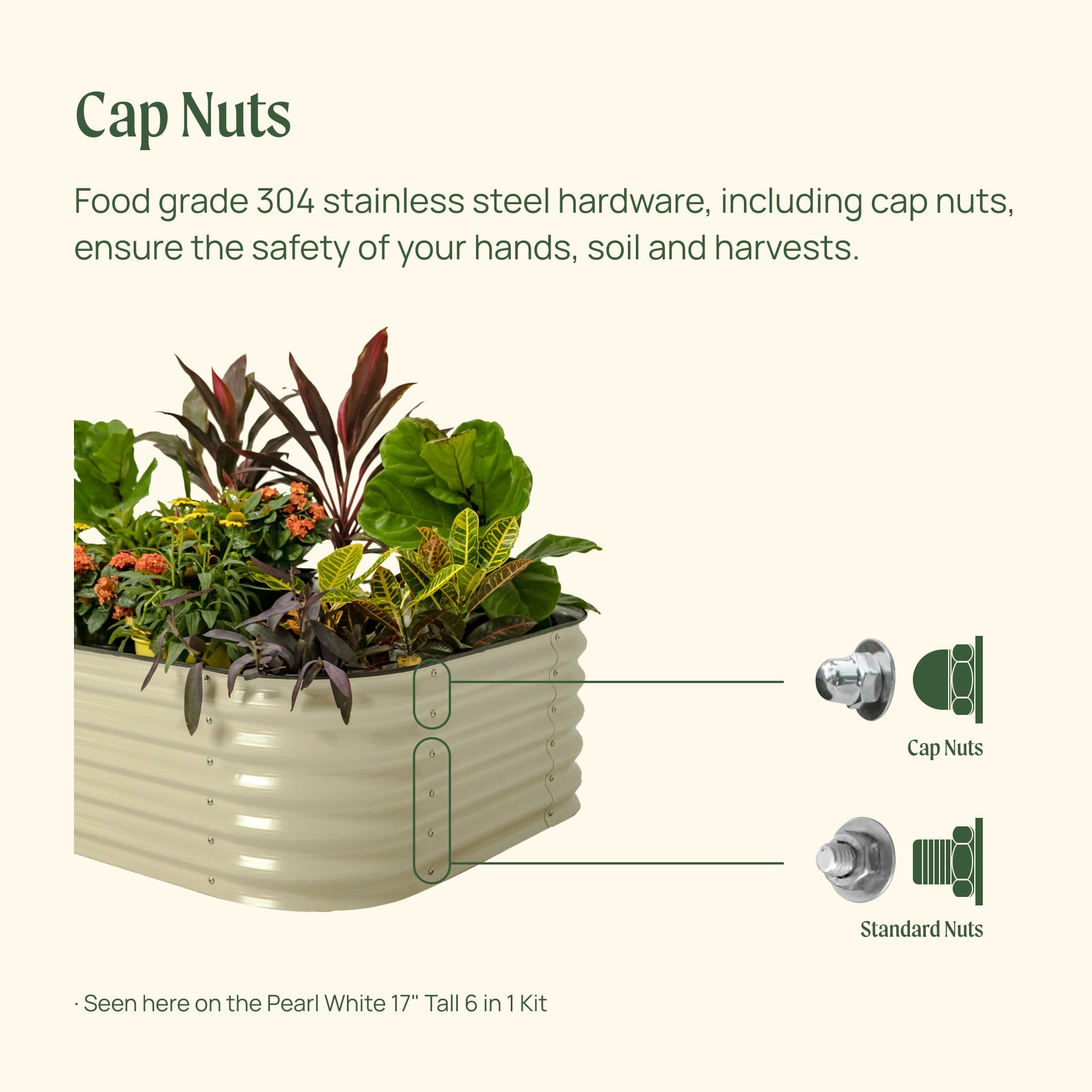 17" Tall 4 In 1 Small Modular Metal Raised Garden Bed Kit – Vego Garden, view 15