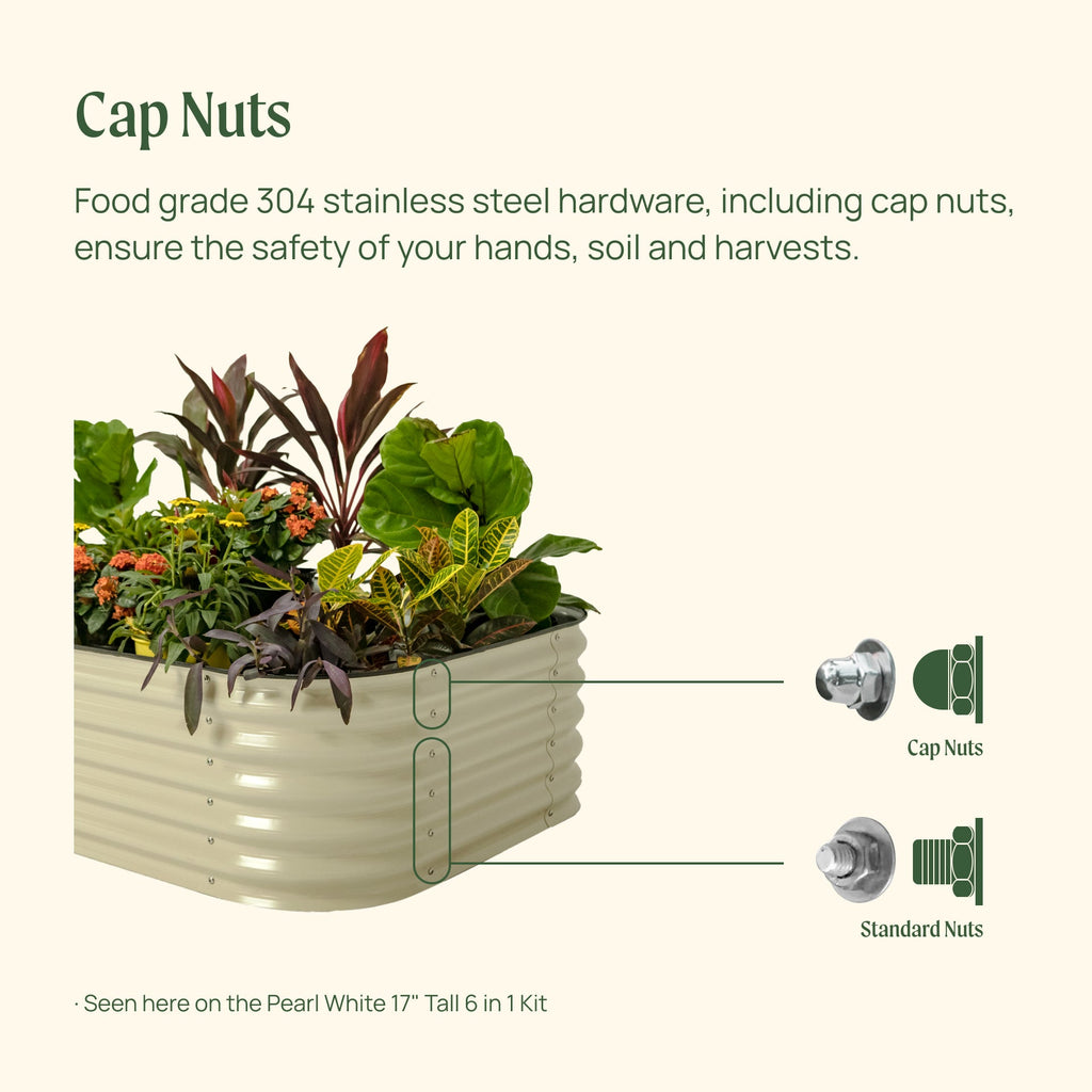 17" Tall 9 In 1 Large Modular Metal Raised Garden Bed Kit – Vego Garden, view 14