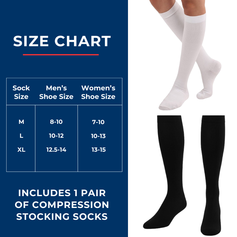 DSC Men's Over The Calf Compression Stocking Socks (1 Pair) — feature highlight