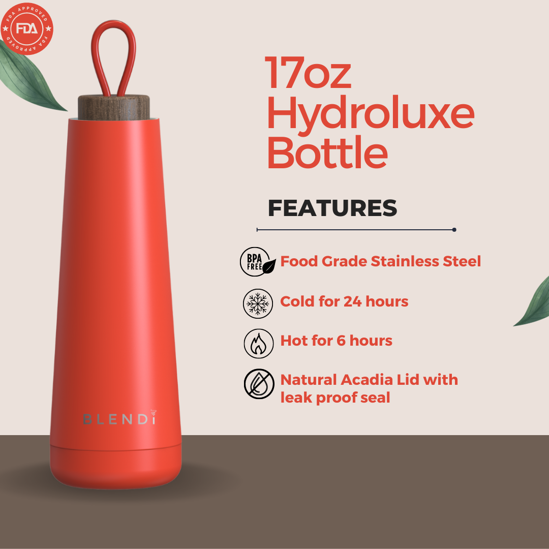 Hydroluxe Tumbler Water Bottle 17oz – BLENDi, view 3
