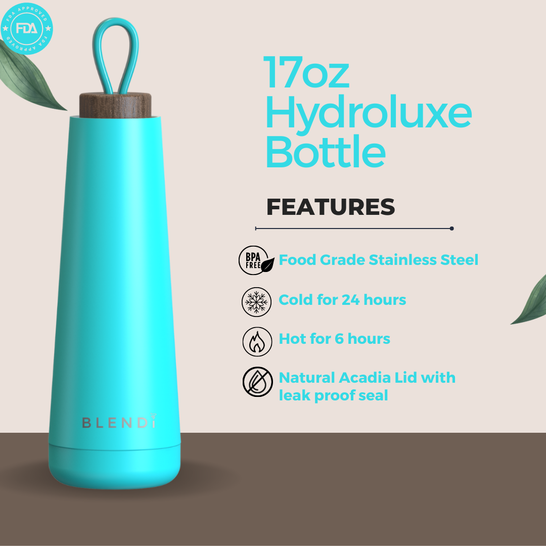 Hydroluxe Tumbler Water Bottle 17oz – BLENDi, view 4