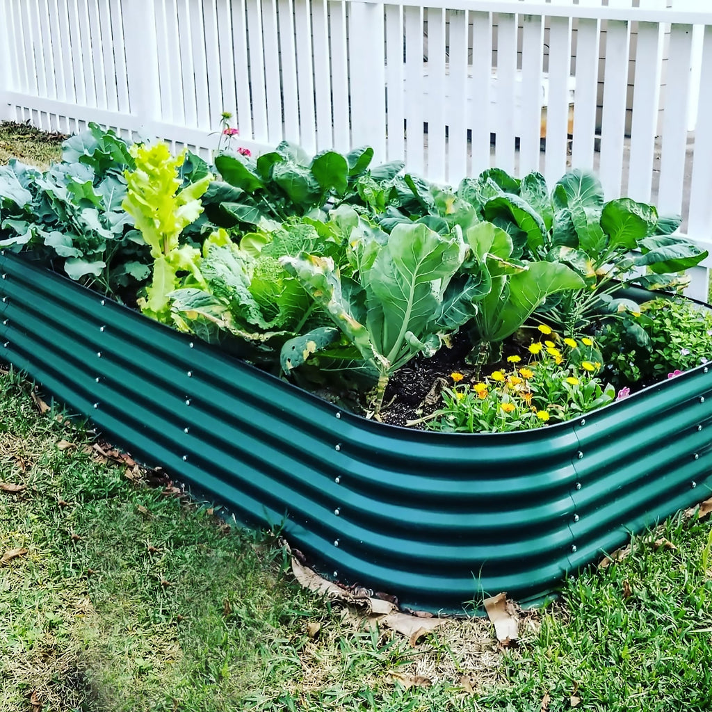 17" Tall 10 In 1 Jumbo Modular Metal Raised Garden Bed Kit – Vego Garden, view 20