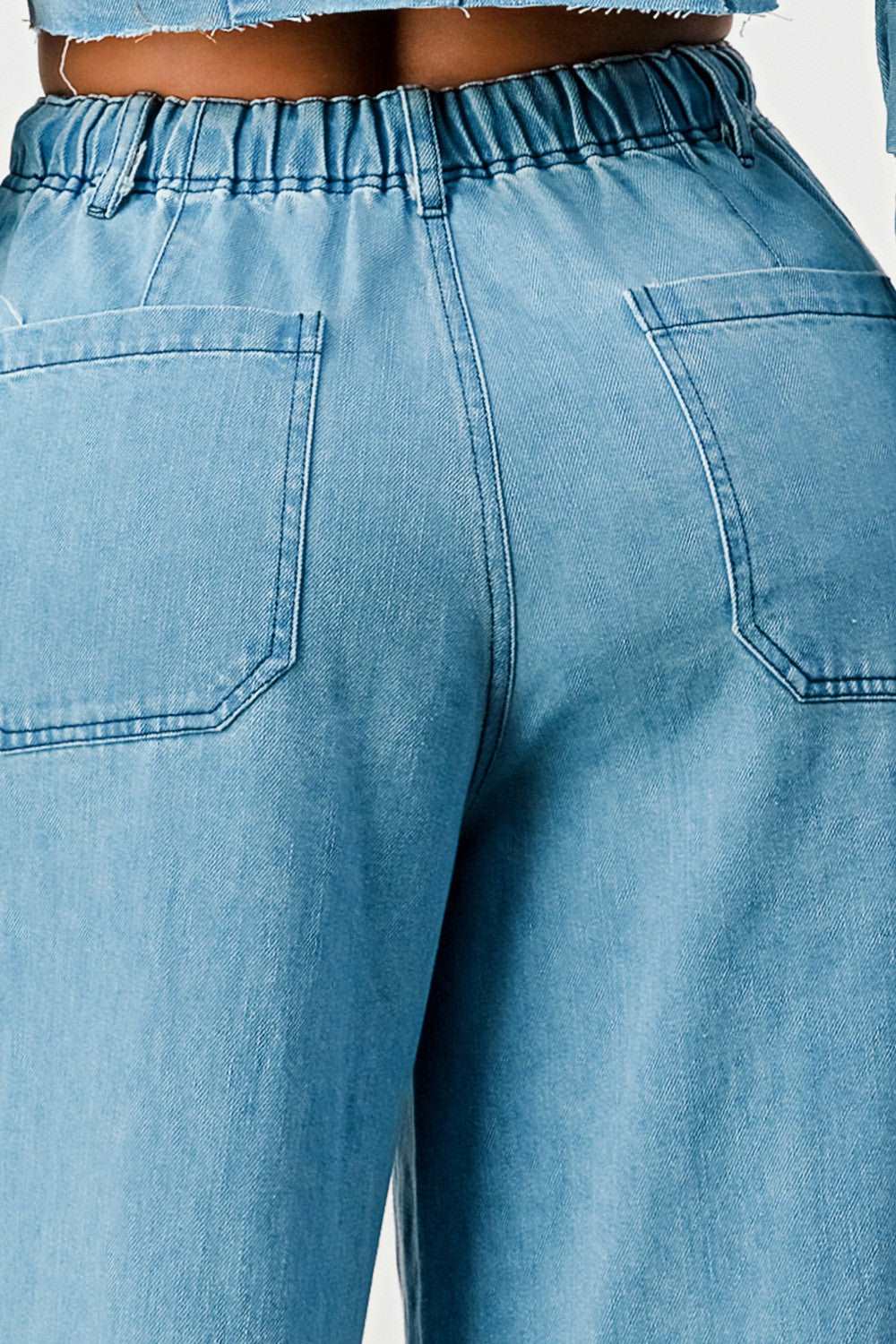 Breezy Blue Denim Palazzos