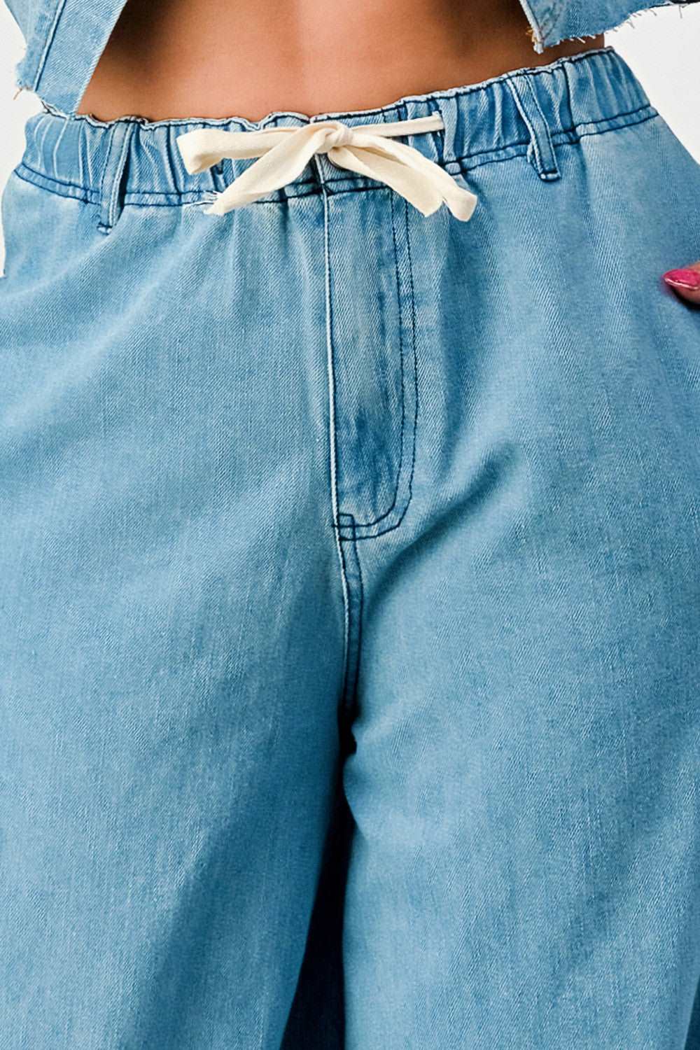 Breezy Blue Denim Palazzos