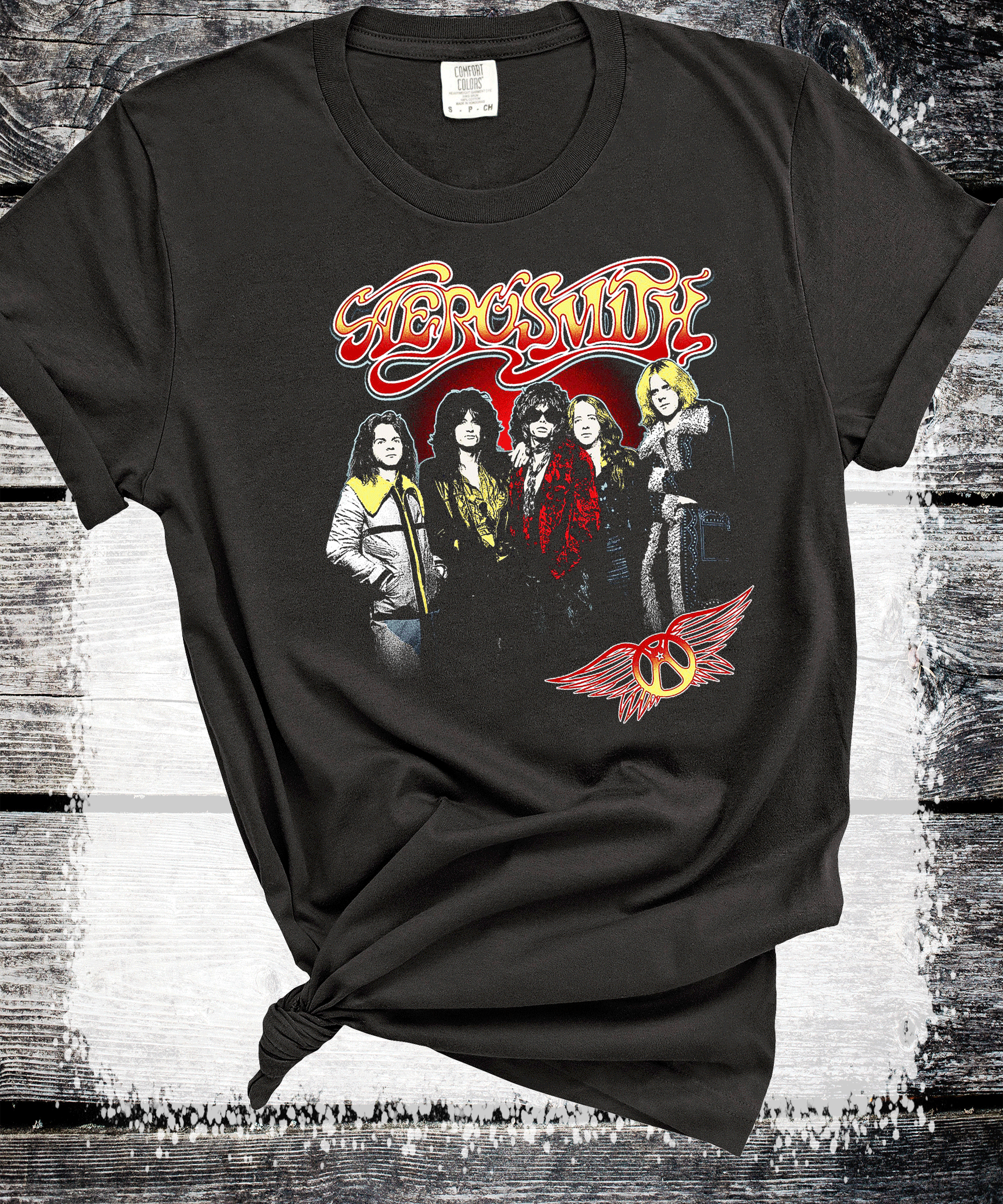 A Blessed Texas Mess Boutique Aerosmith Retro Classic Rock vintage band Sweatshirts, rock tshirt, band tee,… — main product shot