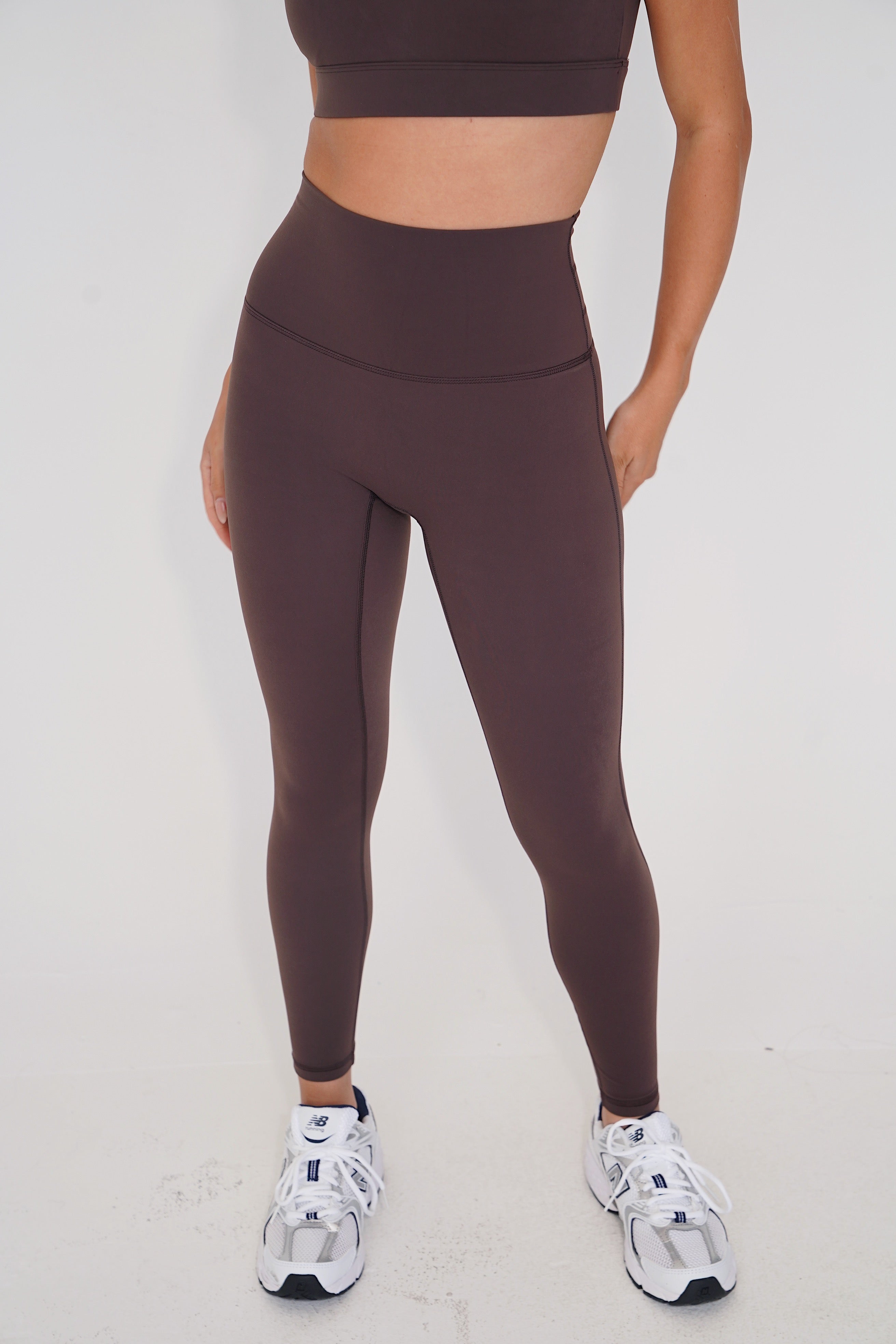 KIMITH BRAND I am Beautifully Radiant Quick Dry Coffee Yoga Legging — back view