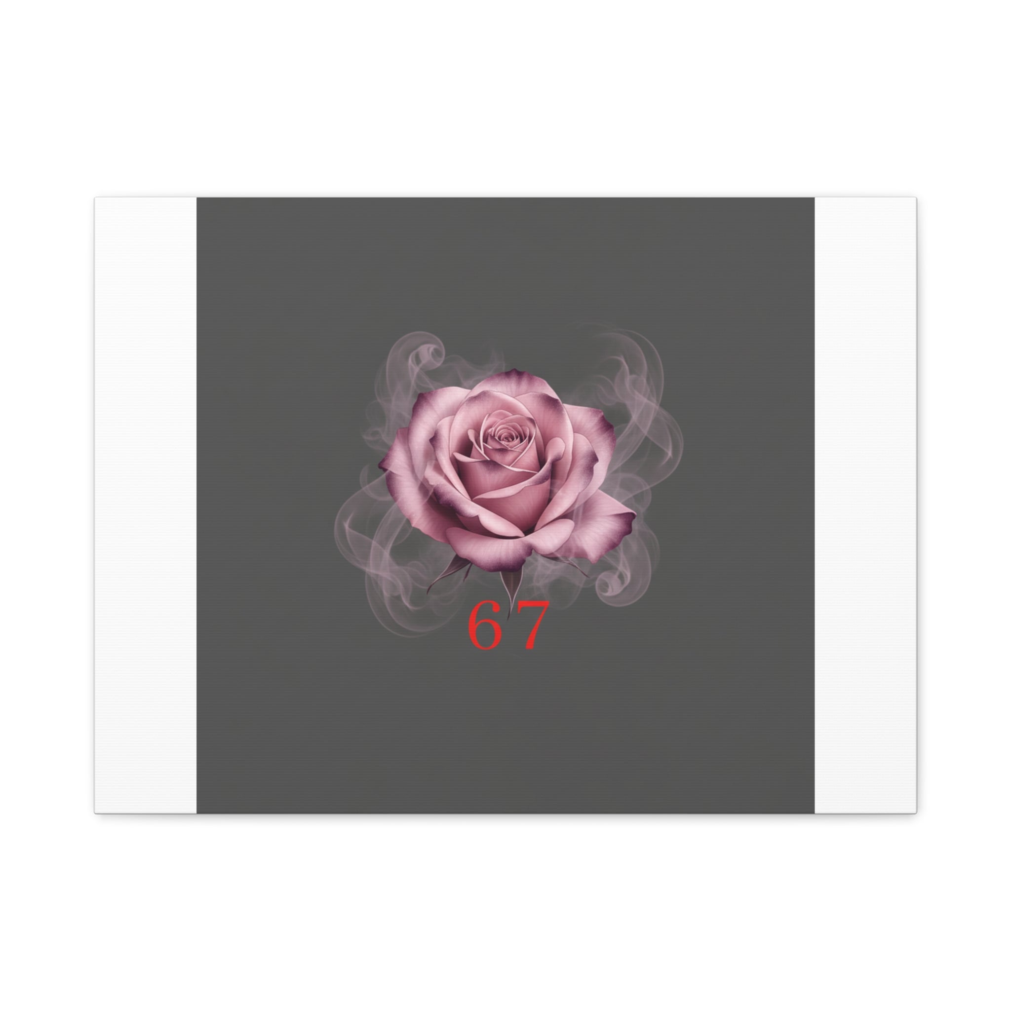 6 7 Valentine's Canvas | Viral Gothic Rose Wall Art | 6 7 Meaning Dark Romance