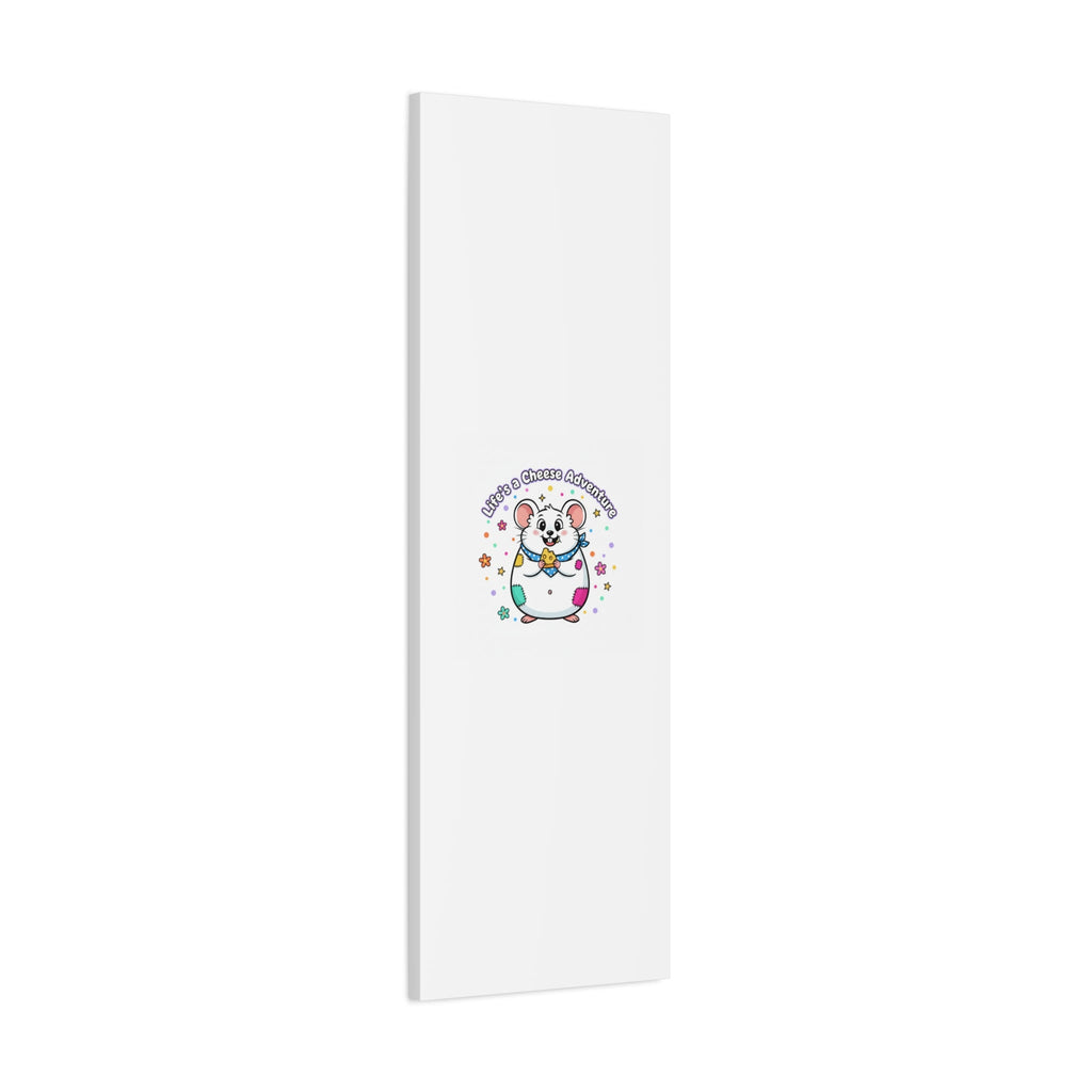 Life's a Cheese Adventure Canvas | Rodent-Core rat art print