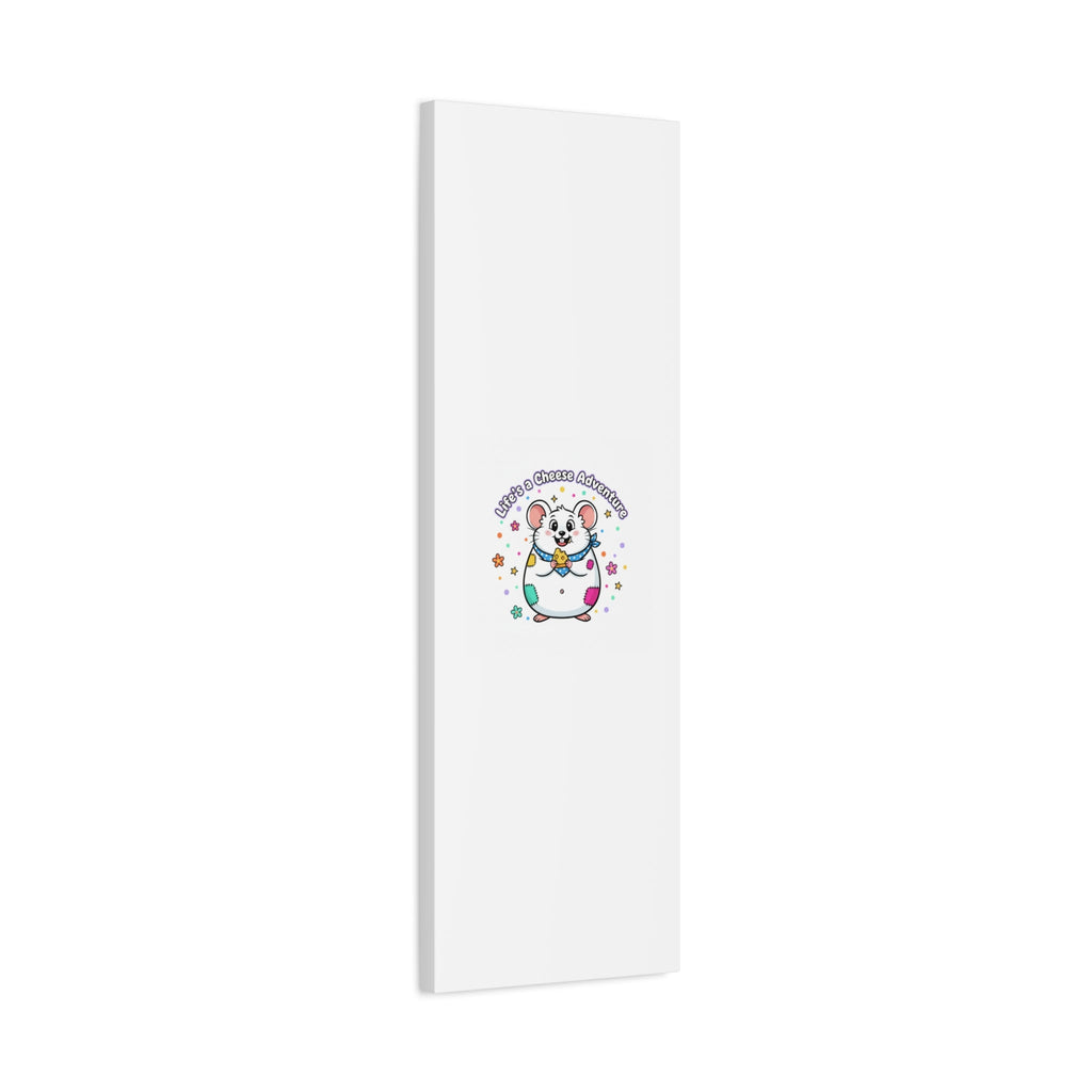 Life's a Cheese Adventure Canvas | Rodent-Core rat art print