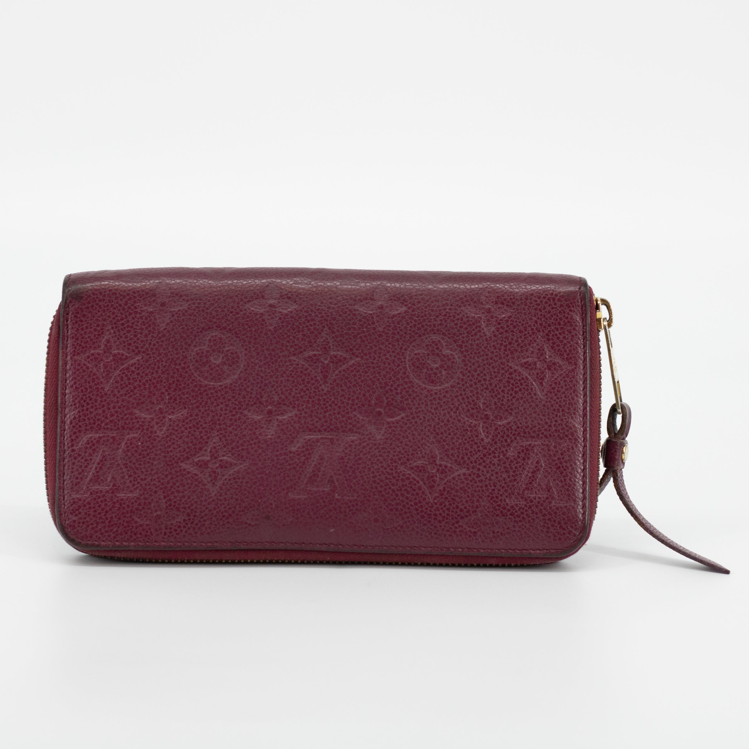 Bolt Boutique Louis Vuitton Empriente Zippy Aurore SP2182 Wallet #1828 — construction detail