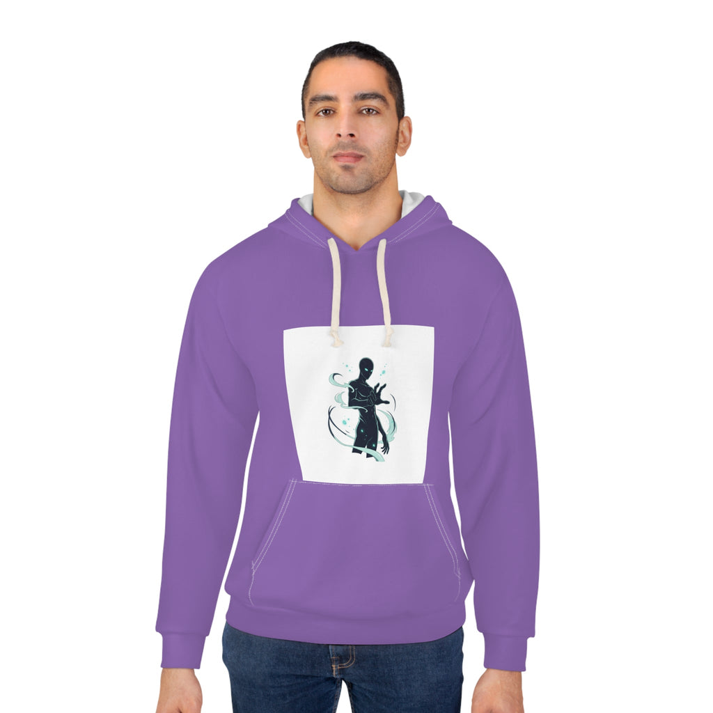 Hoodie - Abstract Ink Dance Graphic Pullover