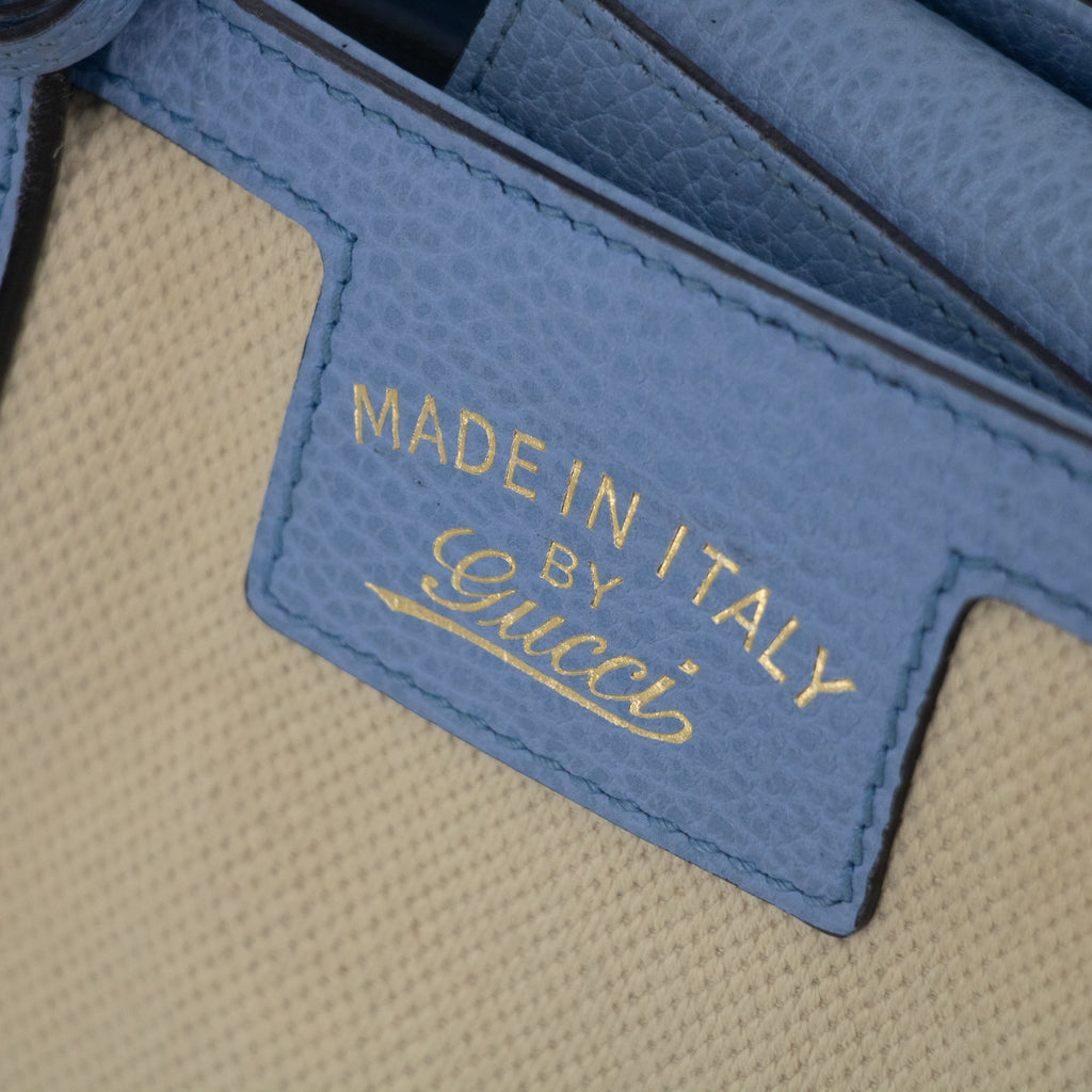 Bolt Boutique Bolt Boutique Gucci Beige x Brown Canvas Swing Tote - #1837 — packaging