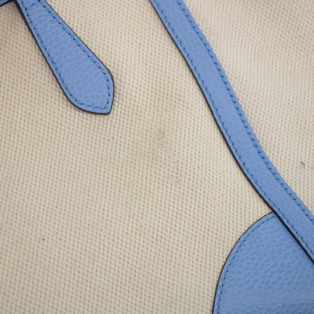 Bolt Boutique Bolt Boutique Gucci Beige x Brown Canvas Swing Tote - #1837 — back view