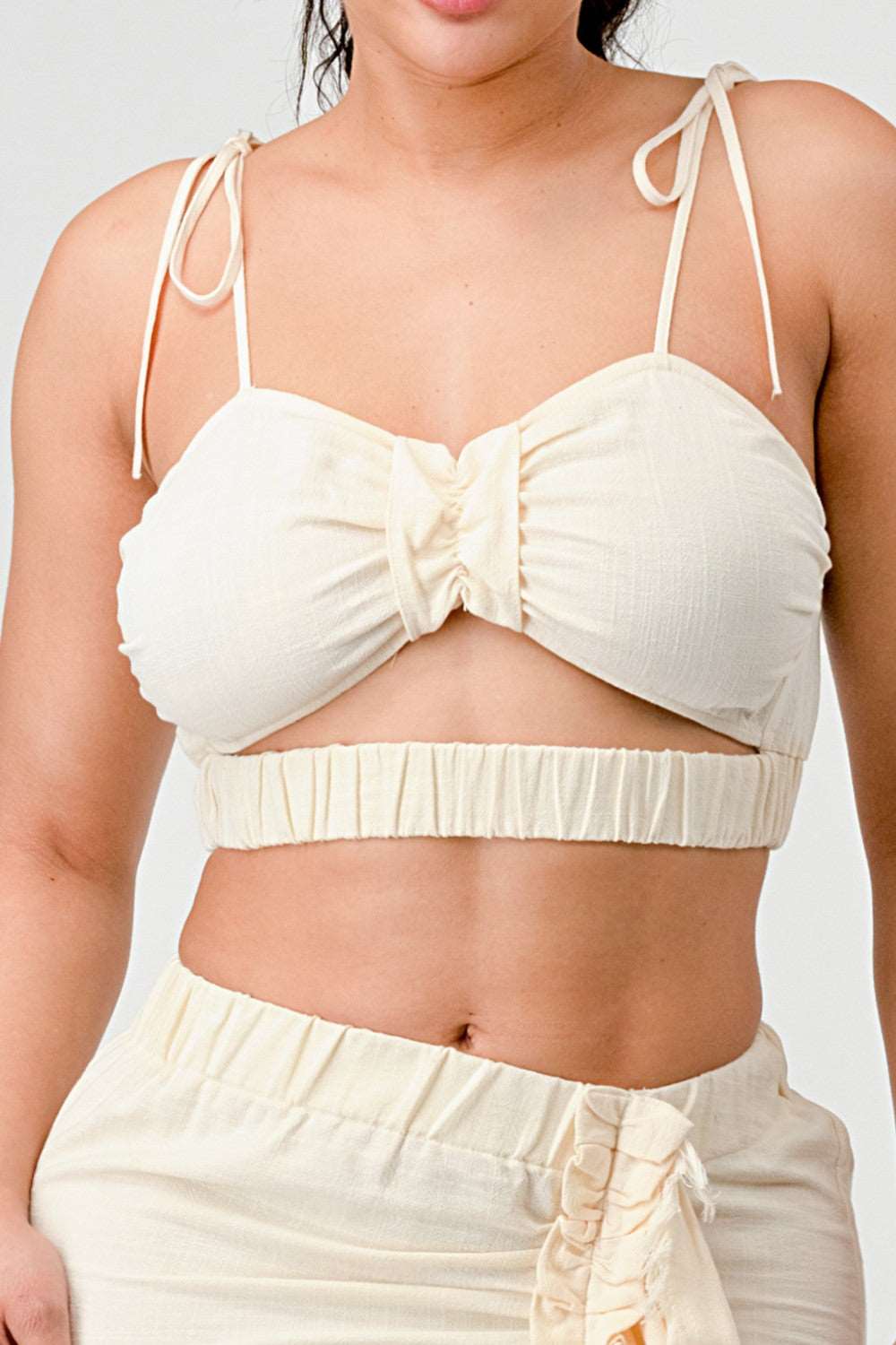 Cream Dream Ruched Set