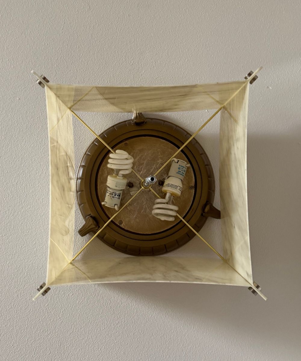 Pop Steady Flush Mount Conversion Kit 16"w Faux Marbled Alabaster Shade – LampsUSA, view 4