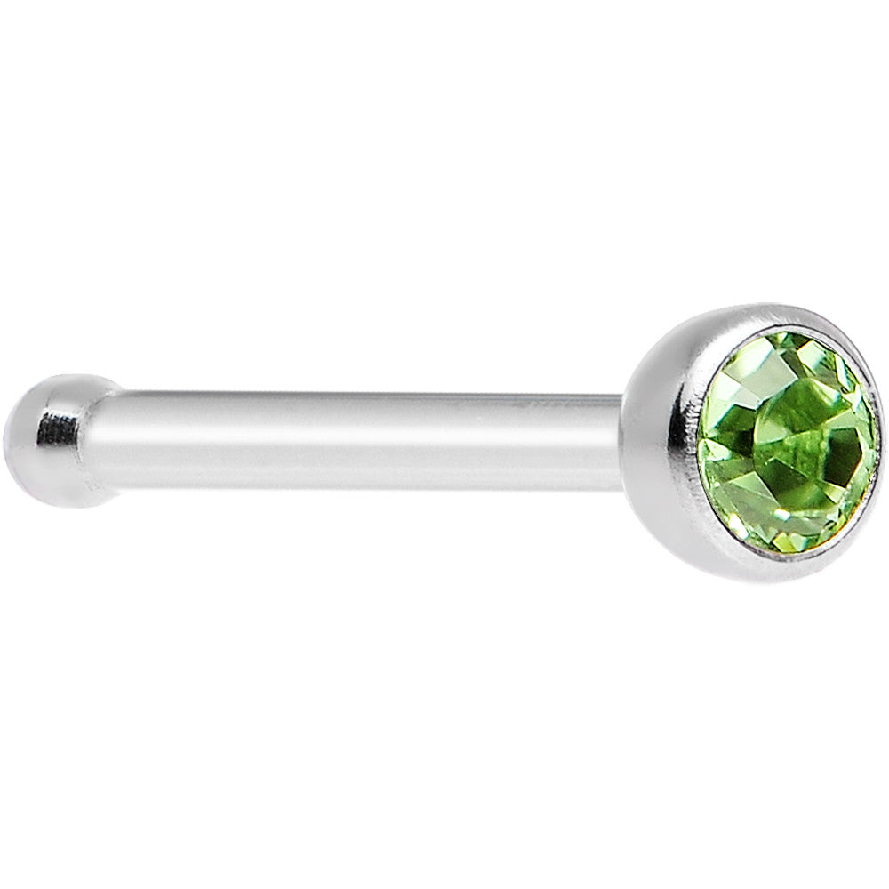 BodyCandy Peridot Nose Bone Created with Crystals — main product shot