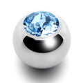BodyCandy 5mm Aqua Crystal Replacement Ball Created with Crystals — main product shot