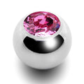 BodyCandy 5mm Rose Crystal Replacement Ball Created with Crystals — main product shot