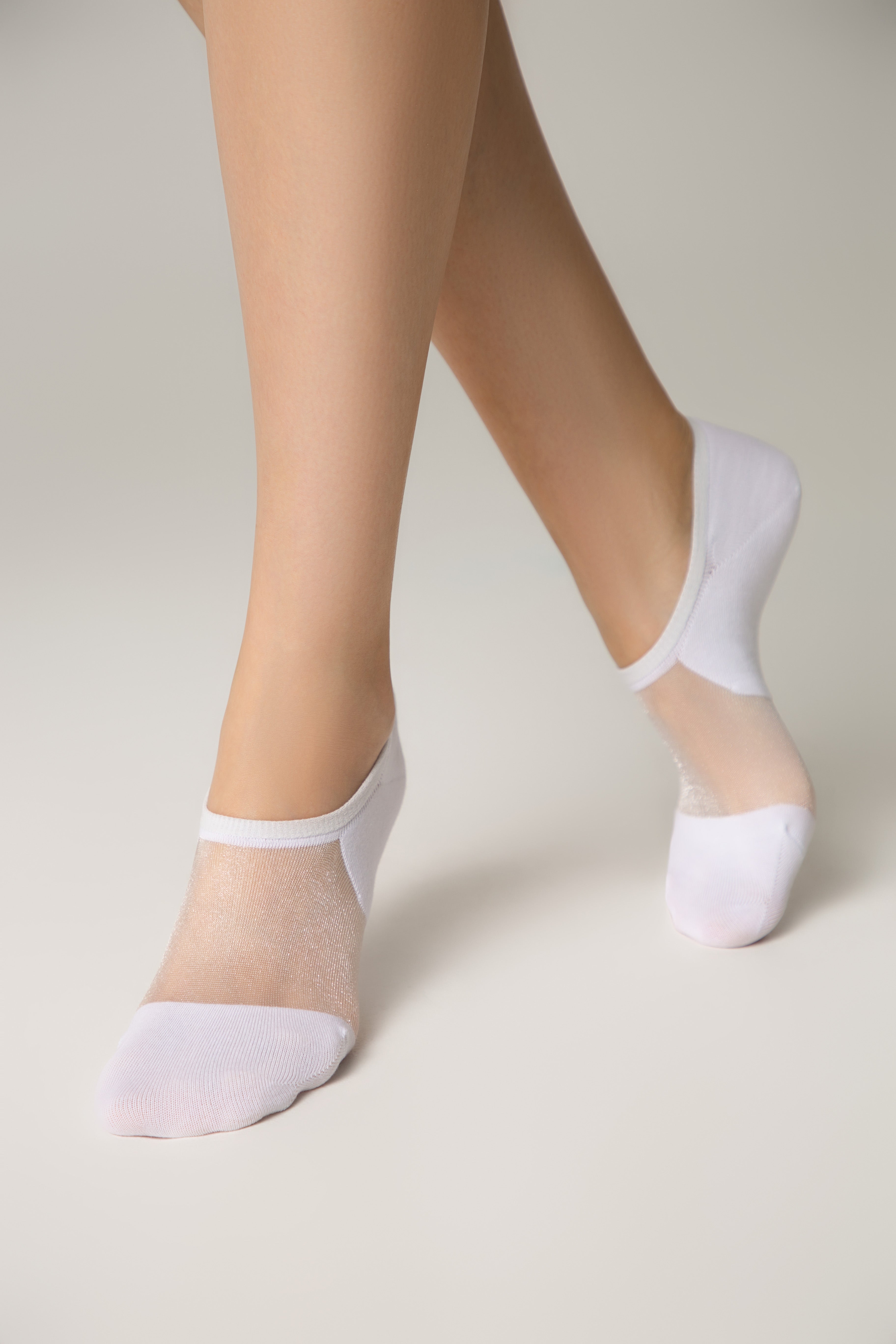 TheRanok.com Cotton Ankle Socks Conte Active - Inserts Of Transparent Mesh — product on model